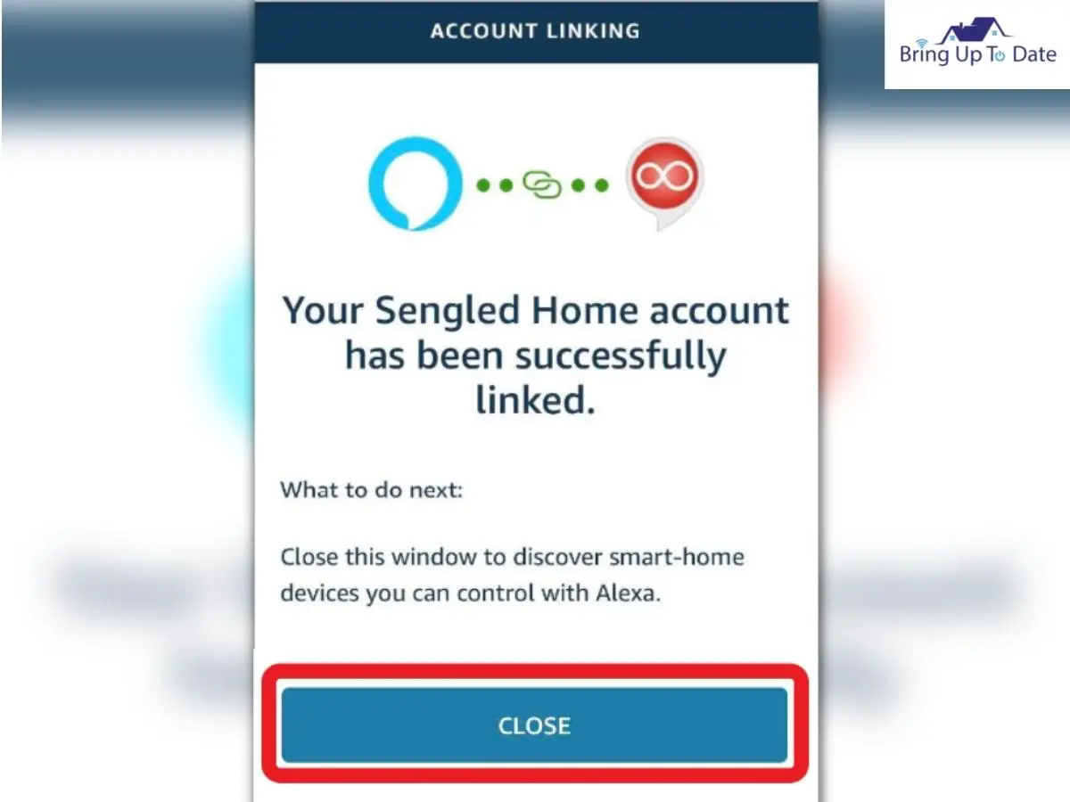 Your Sengled Home Account has been linked successfully