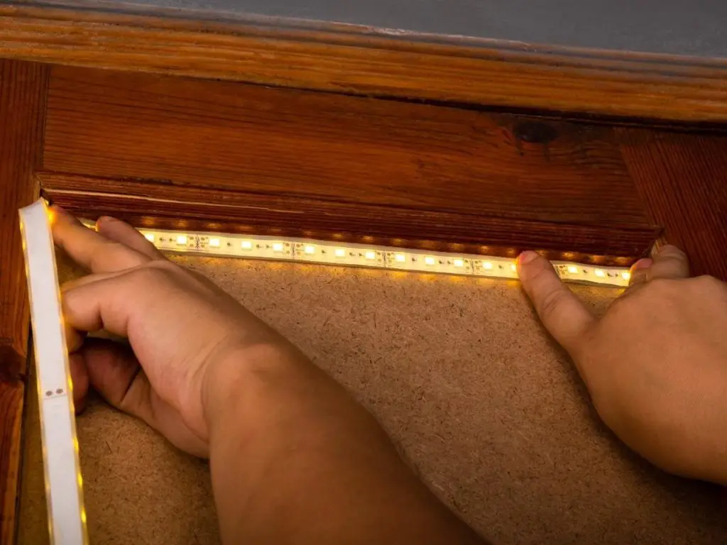 Locate the End Of The LED Strip Light