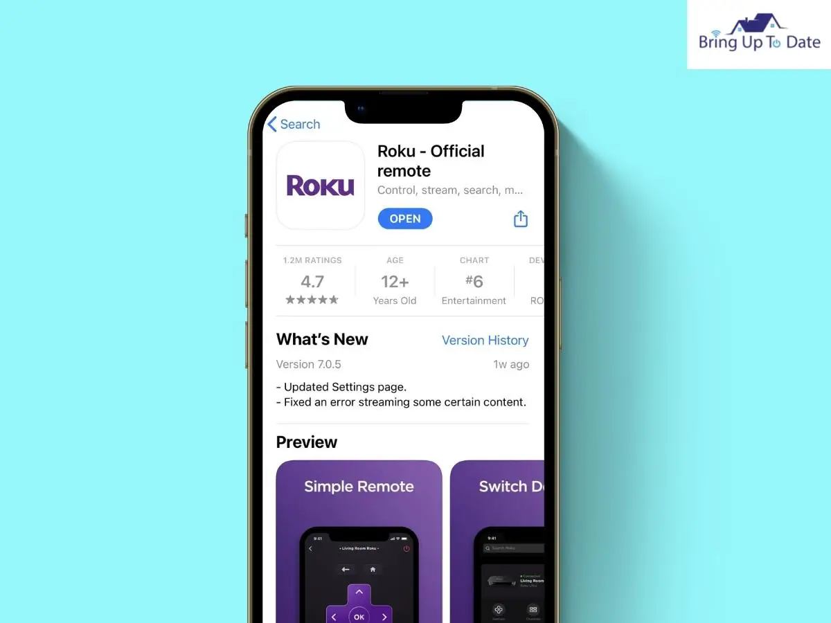 Roku Mobile app