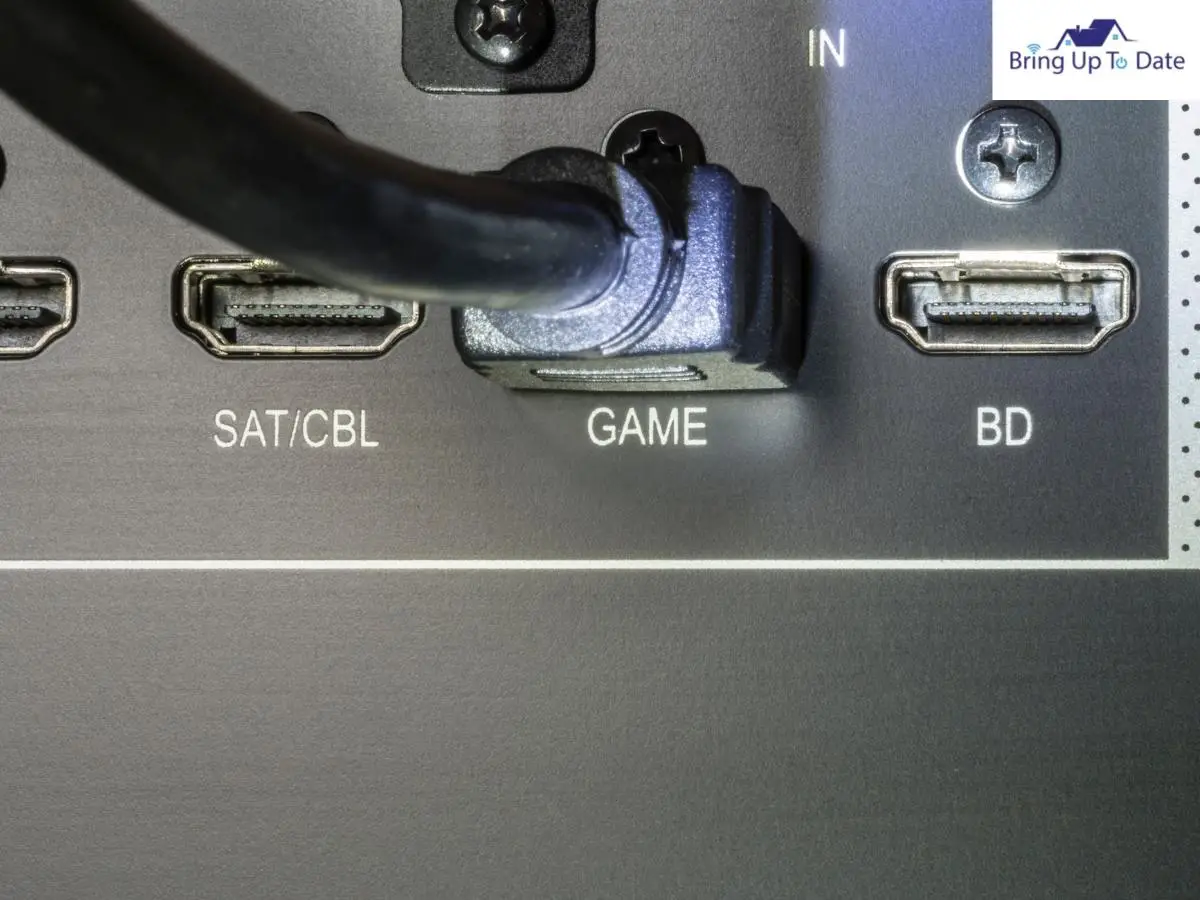 Insert it into HDMI port