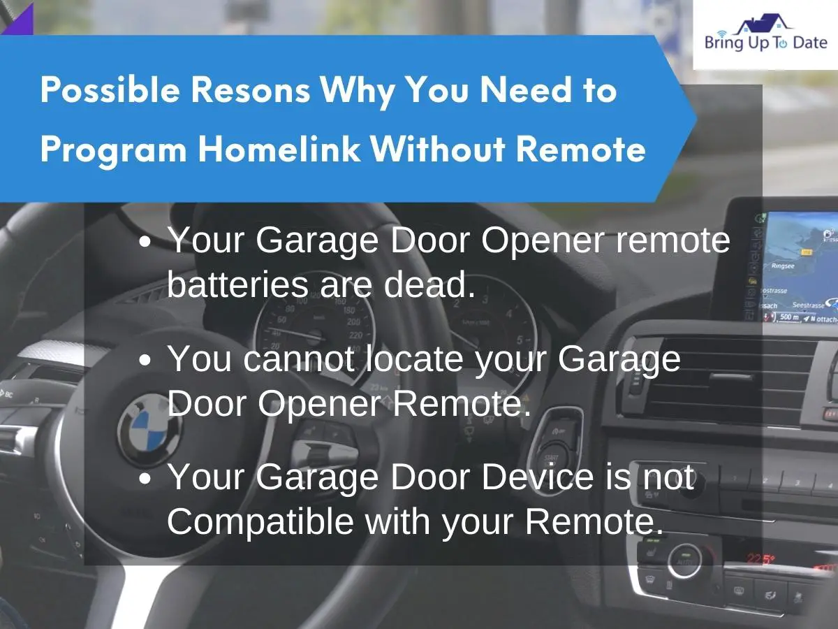 Program Homelink Without A Remote In 4 Easy Steps!