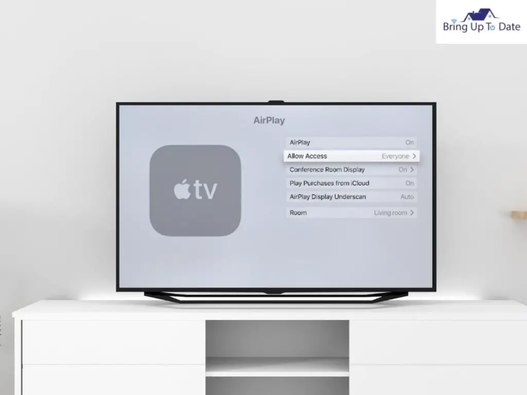 ‘accessible’ to the Apple TV
