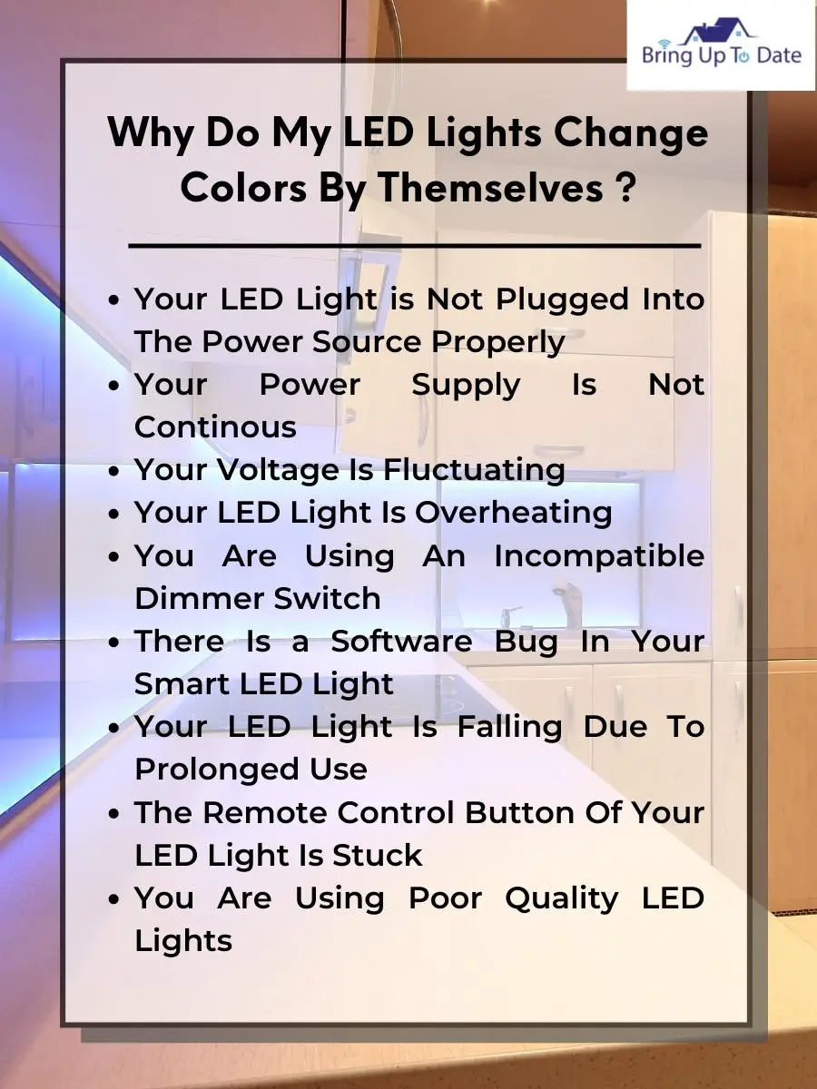 Reasons for LED lights changing colors by themselves